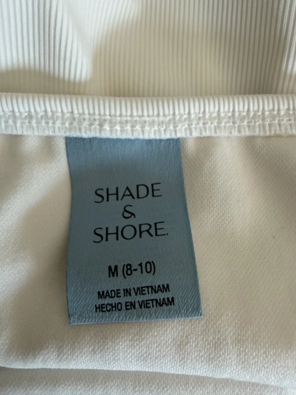 White Ribbed Bikini Bottom - Picture 4 of 4